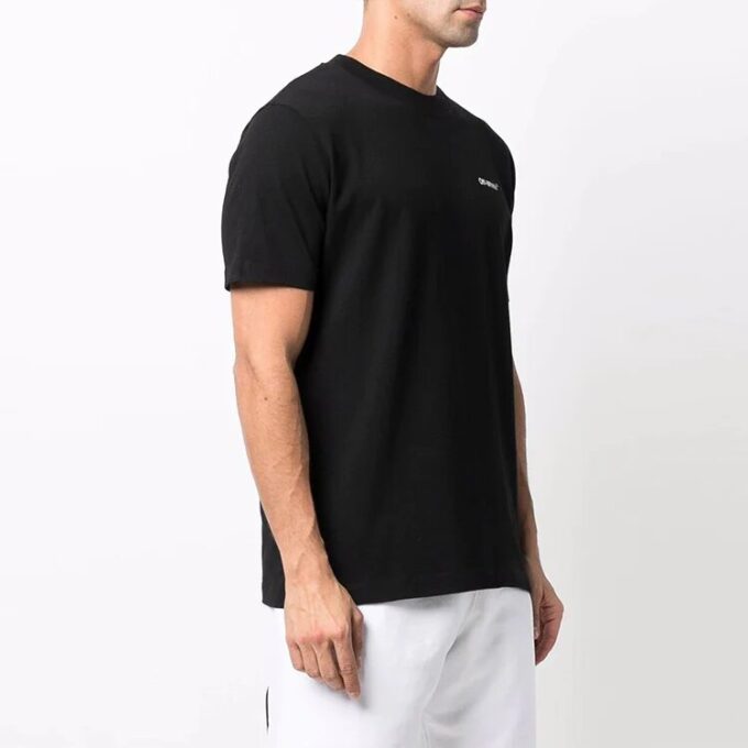 Patrón de logotipo de flecha, pantalones cortos, versión de corte ajustado, negro
