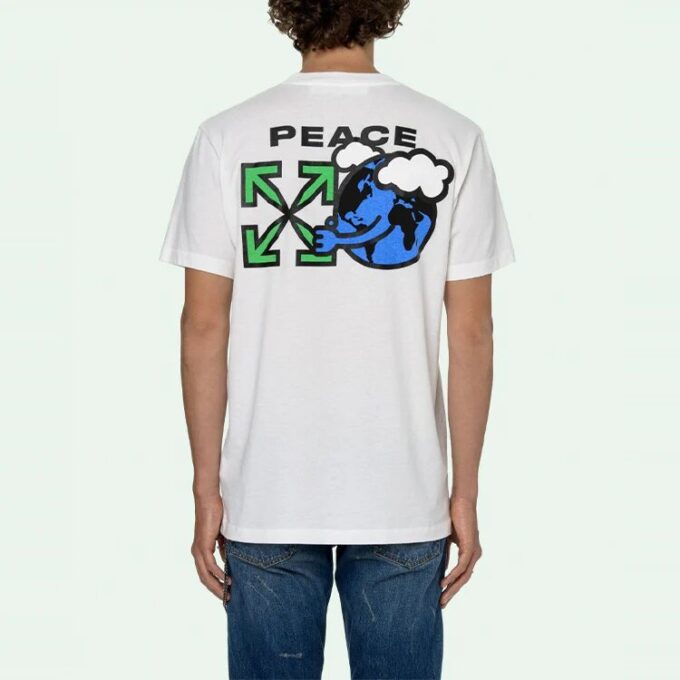 Peace Worldwide Estampado Pantalones Cortos Manga corta