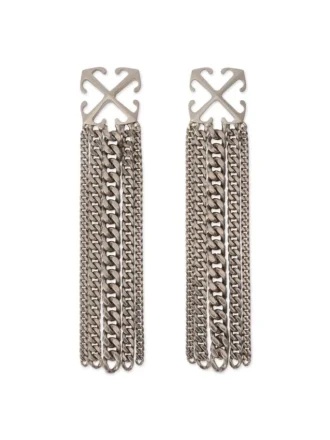 Pendientes con colgante de cadena Arrow