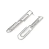 Pendientes Paperclip con strass
