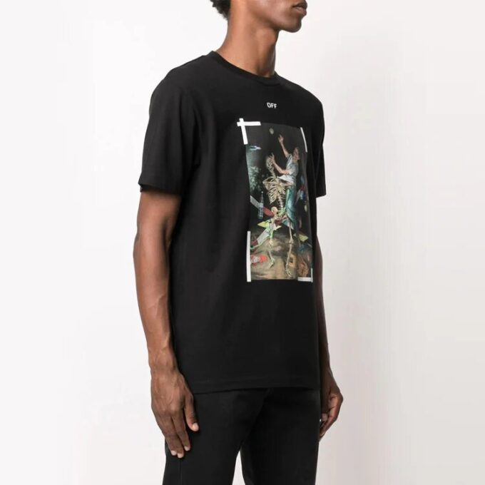 Pintura Impresión Pantalones Cortos Negro
