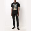 Pintura Impresión Pantalones Cortos Negro