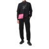 Polo Cargo de manga larga con logo, negro