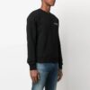 Polo de cuello redondo con estampado del logotipo de la temporada SS21, versión de manga corta, negro