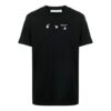 Polo de manga corta con cuello redondo y estampado de flechas Bolt, colección primavera-verano 2021, versión estándar, negro