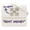 Riñonera Off-White Jitney 0.7 Quote, color marfil
