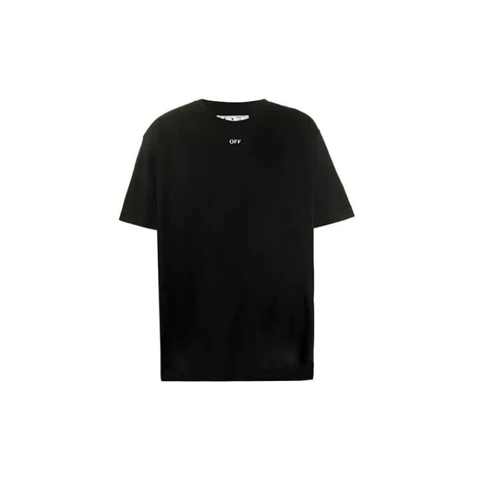 Salpicadura de tinta, flecha, cuello redondo, pantalones cortos, negro