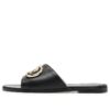 Sandalias de cuero Off-White Paperclip «Black Gold»