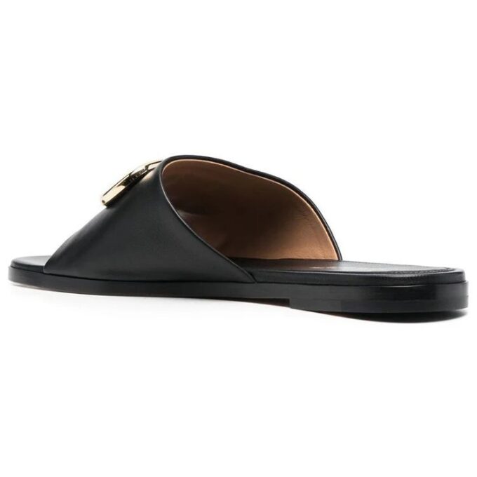 Sandalias de cuero Off-White Paperclip «Black Gold»