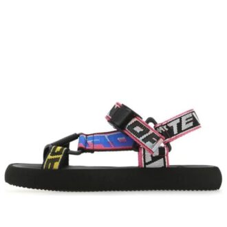 Sandalias Trek con correa con logotipo de Off-White «Negro Multicolor»