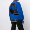 Serie Printing: Bolso bandolera con cremallera de estilo industrial, riñonera, negro