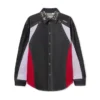 Sobrecamiseta de Denim con bloques de color y cristales