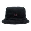 Sombrero de pescador rosa con flecha Negro