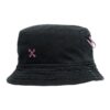 Sombrero de pescador rosa con flecha Negro
