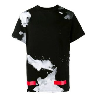Splash Ink de manga corta, negro