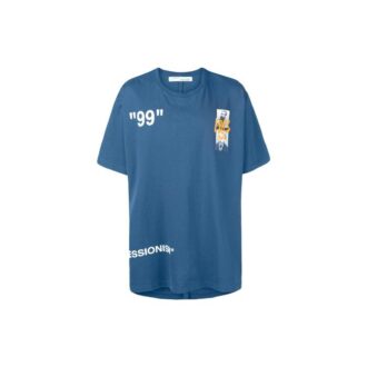 SS19 99 Camiseta oversize de algodón con estampado gráfico de verano