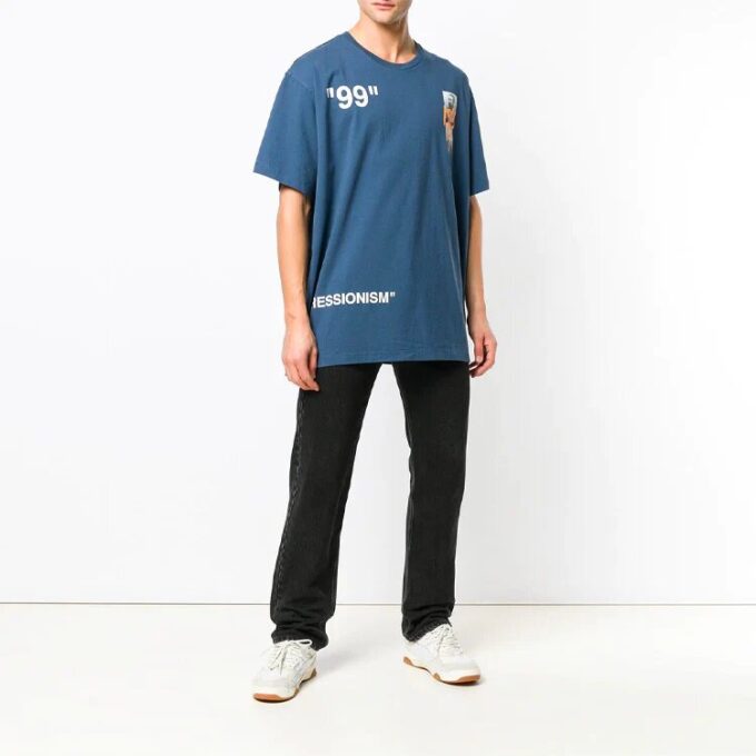 SS19 99 Camiseta oversize de algodón con estampado gráfico de verano