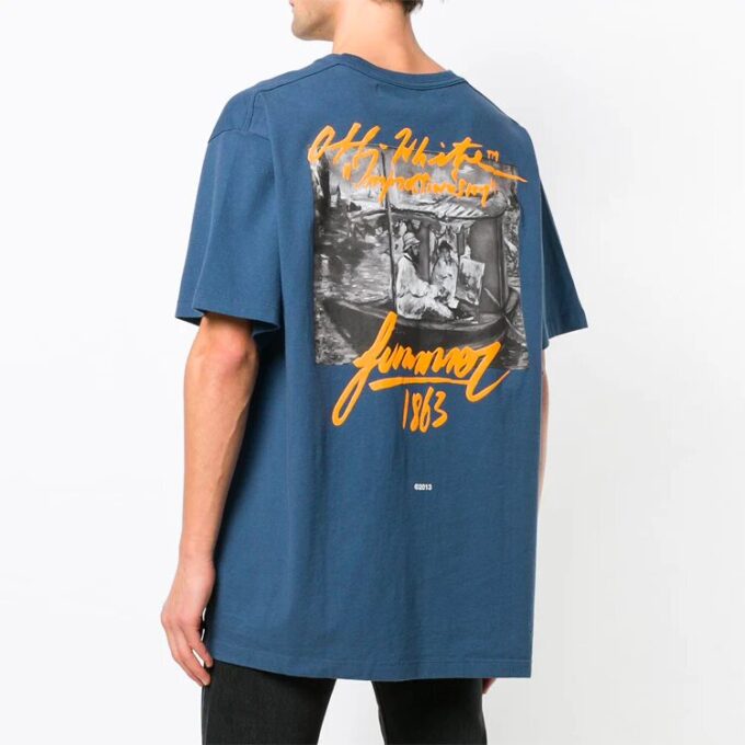 SS19 99 Camiseta oversize de algodón con estampado gráfico de verano