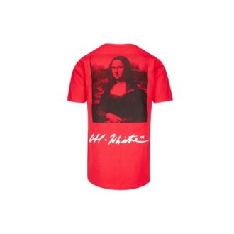 SS19 Camiseta de hombre con logo de la Mona Lisa, corte normal