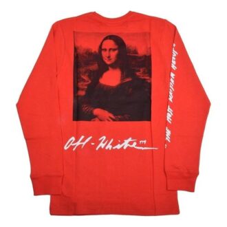 SS19 Camiseta de manga larga con logo para hombre Mona Lisa