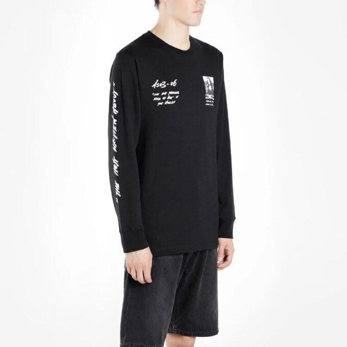SS19 Camiseta de manga larga con logo para hombre Mona Lisa