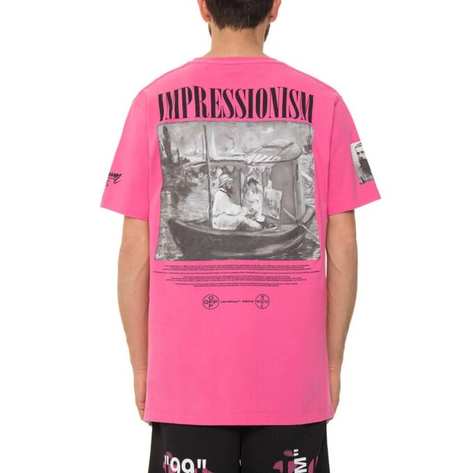 SS19 Estampado gráfico de barco Impresionismo Algodón