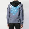 SS19 Forro polar con cremallera Diag para hombre, azul