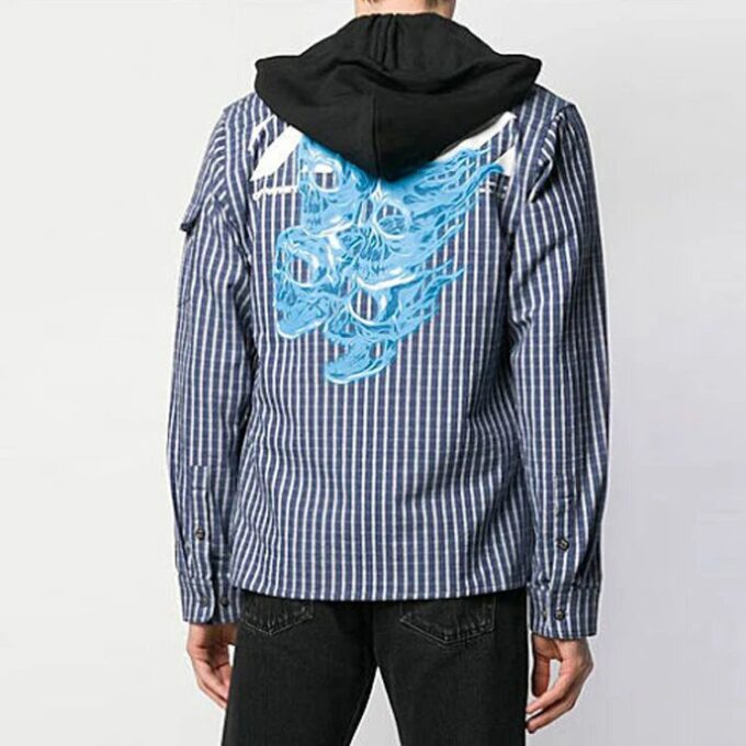 SS19 Forro polar con cremallera Diag para hombre, azul