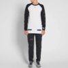 SS19 Manga raglán Colorblock Arrows Manga larga Versión estándar Blanco