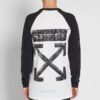 SS19 Manga raglán Colorblock Arrows Manga larga Versión estándar Blanco