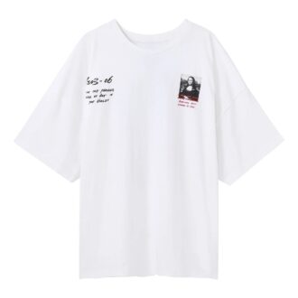 SS19 Sudadera oversize con estampado del logotipo de la Mona Lisa
