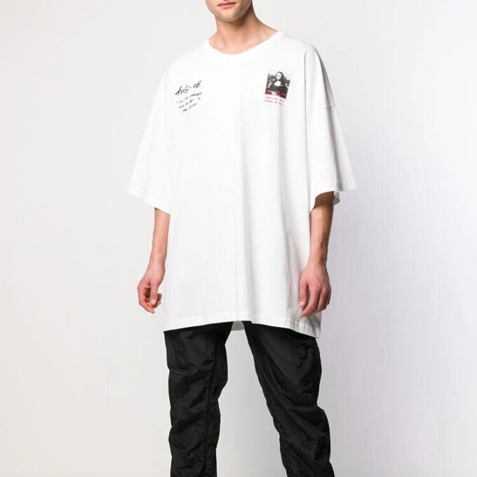 SS19 Sudadera oversize con estampado del logotipo de la Mona Lisa