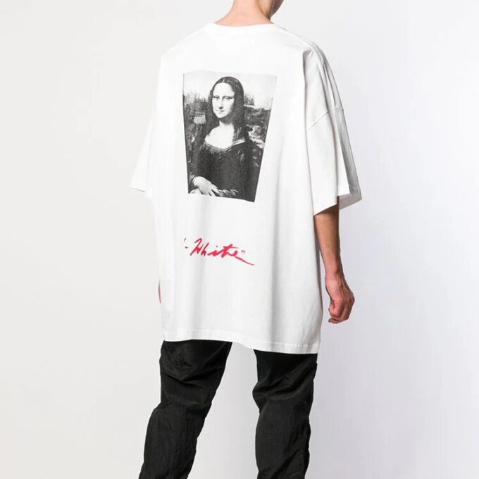 SS19 Sudadera oversize con estampado del logotipo de la Mona Lisa