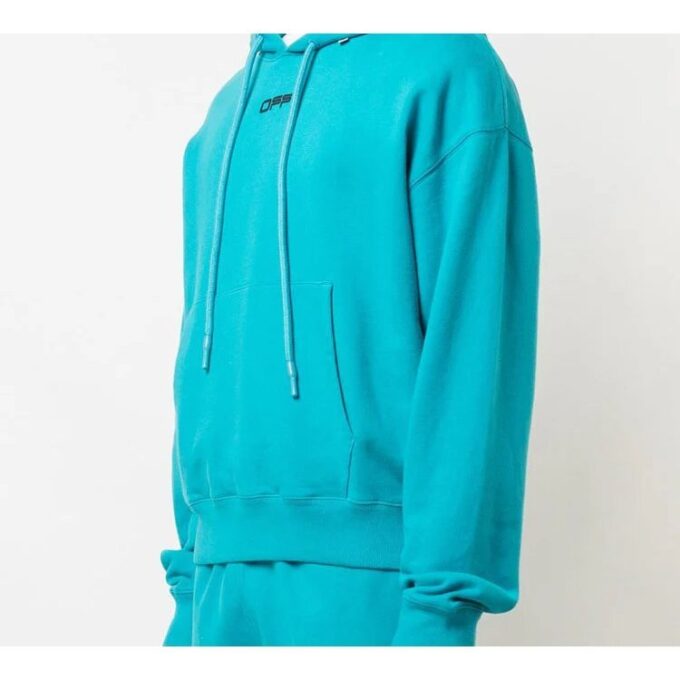SS20 Blanco con logotipo ondulado impreso Hombre Azul