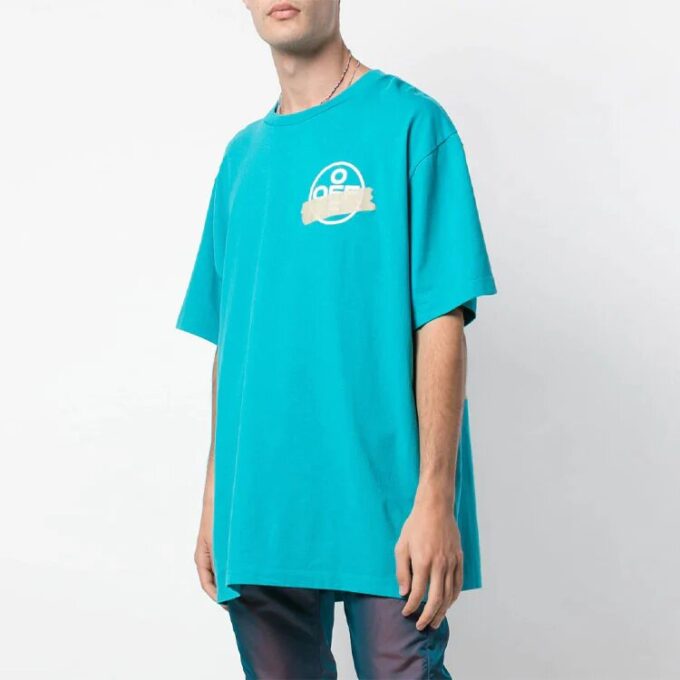 SS20 Camiseta de manga corta con cinta de flechas diagonales