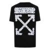 SS20 Camiseta de manga corta con logo y dibujo de flechas en la espalda para hombre, corte normal