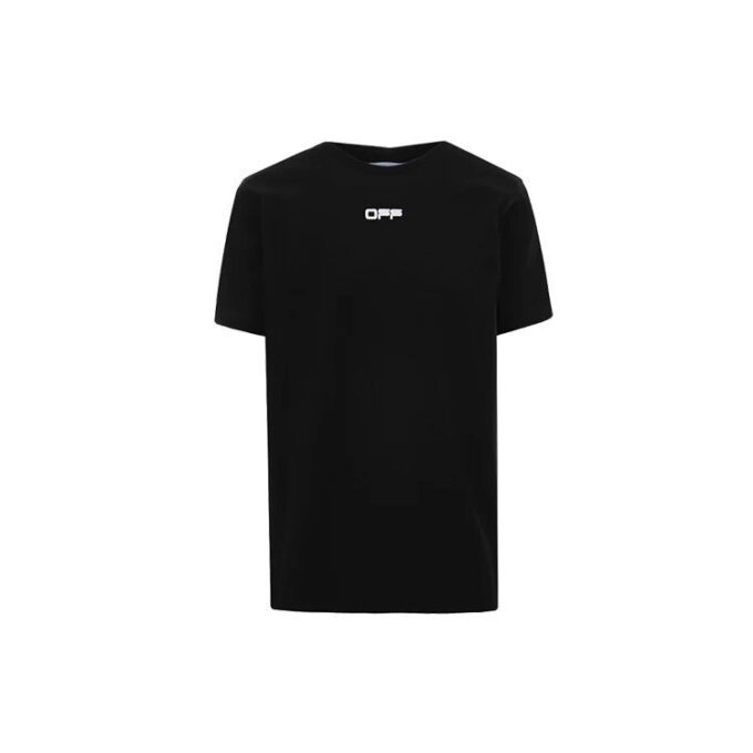 SS20 Camiseta de manga corta con logo y dibujo de flechas en la espalda para hombre, corte normal