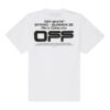 SS20 Camiseta oversize de manga corta con líneas onduladas en blanco