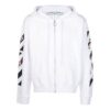 SS20 Caravaggio Arrow Slim con cremallera para hombre, blanco