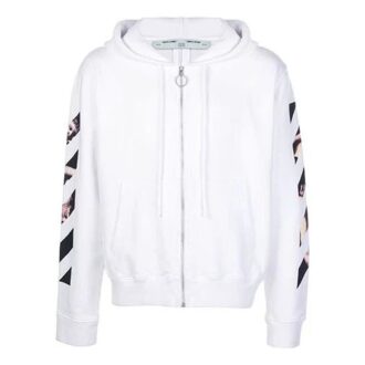 SS20 Caravaggio Arrow Slim con cremallera para hombre, blanco