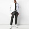 SS20 Caravaggio Arrow Slim con cremallera para hombre, blanco