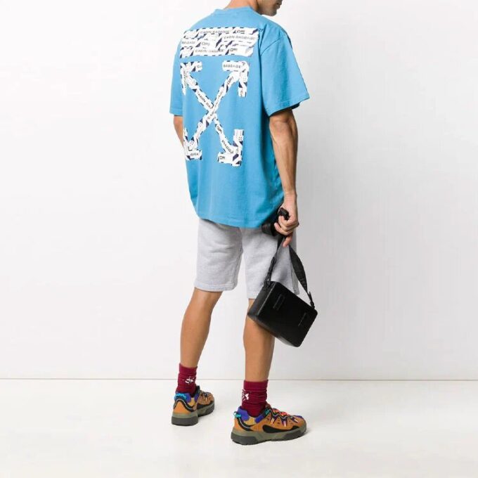 SS20 Cinta con estampado Airport para hombre Azul