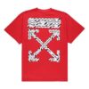 SS20 Estampado Airport Tape para hombre Rojo
