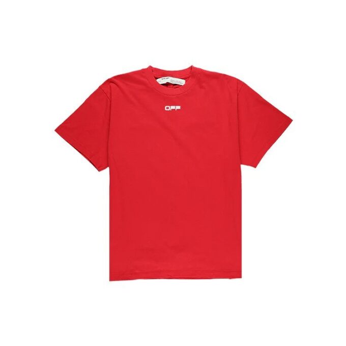 SS20 Estampado Airport Tape para hombre Rojo