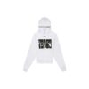SS20 Sudadera oversize con estampado de pintura en spray en blanco