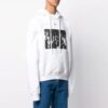 SS20 Sudadera oversize con estampado de pintura en spray en blanco