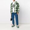 SS20 Sudadera oversize con estampado de pintura en spray en blanco