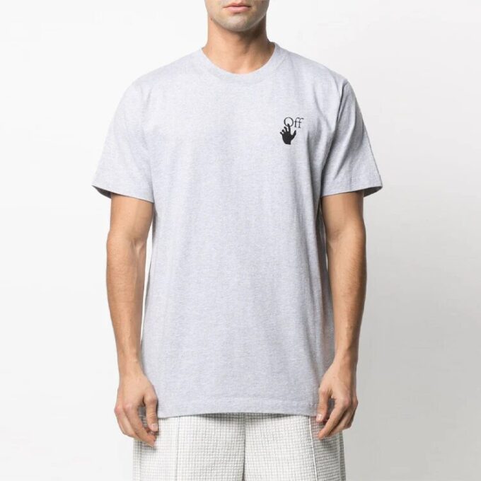 SS21 Arrow de manga corta y cuello redondo, versión gris