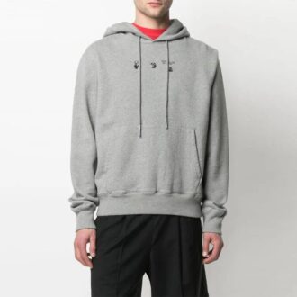 SS21 Arrows Estampado de flechas Corte holgado Gris