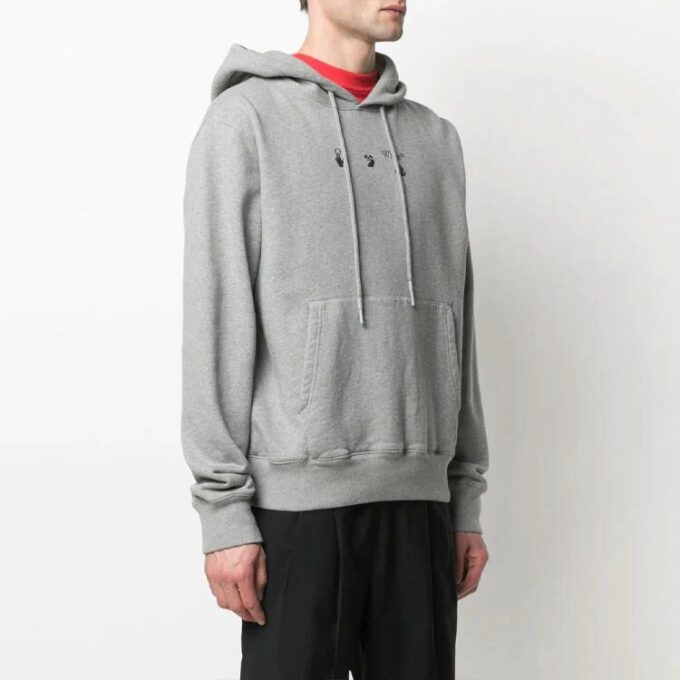 SS21 Arrows Estampado de flechas Corte holgado Gris